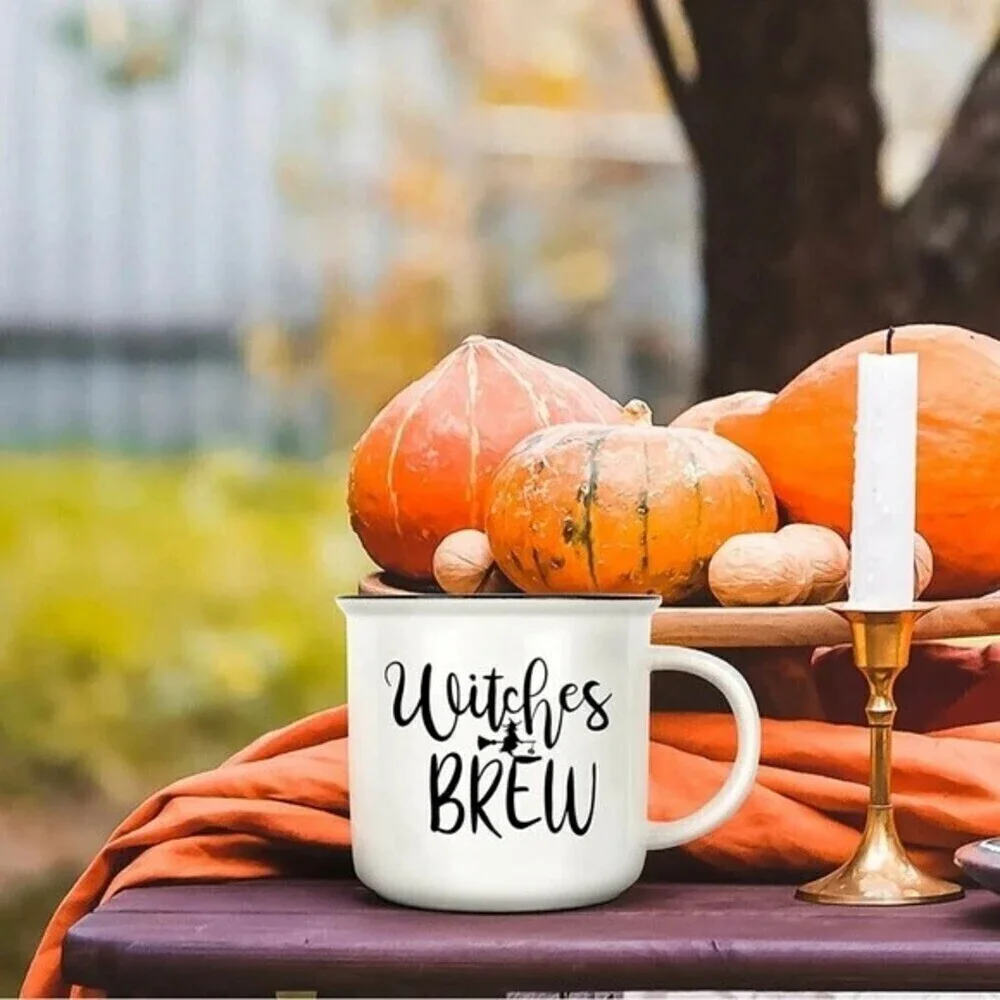 Halloween Witches Brew Coffee Mug Cup Gifts 11oz Ceramic White AZ.1